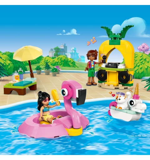 LEGO Pool Party con unicorno e fenicottero