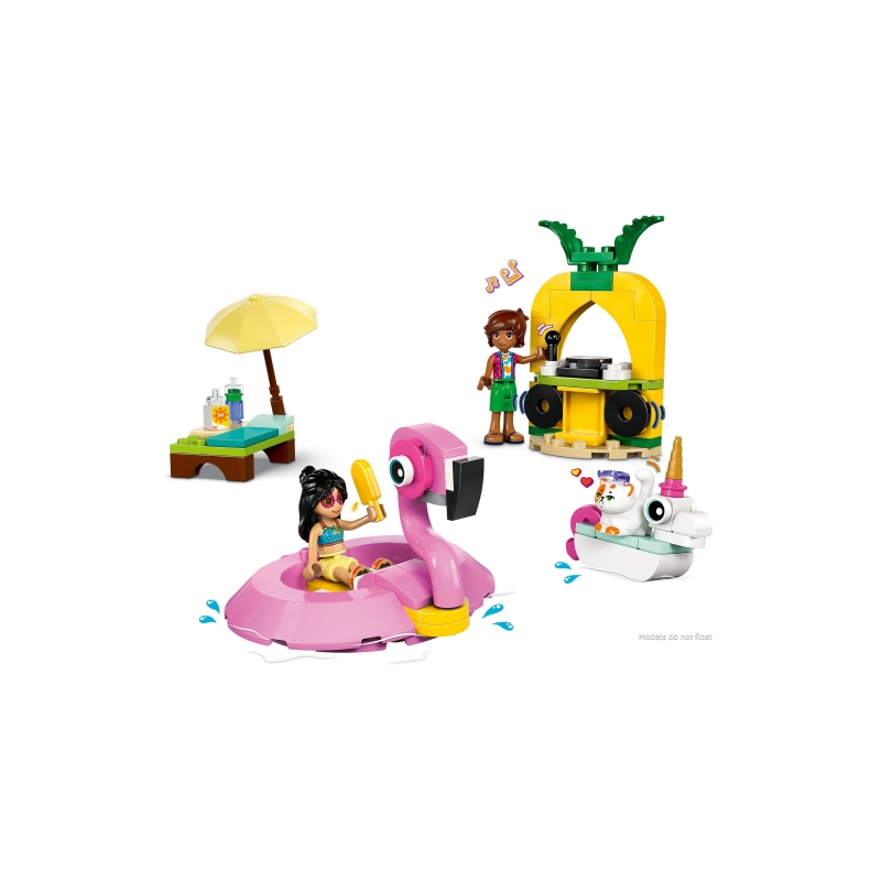 LEGO Pool Party con unicorno e fenicottero