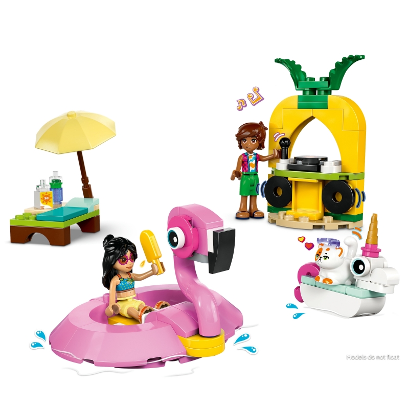 LEGO Pool Party con unicorno e fenicottero