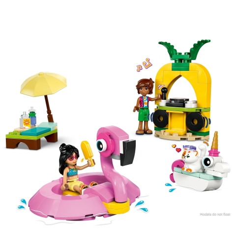 LEGO Pool Party con unicorno e fenicottero