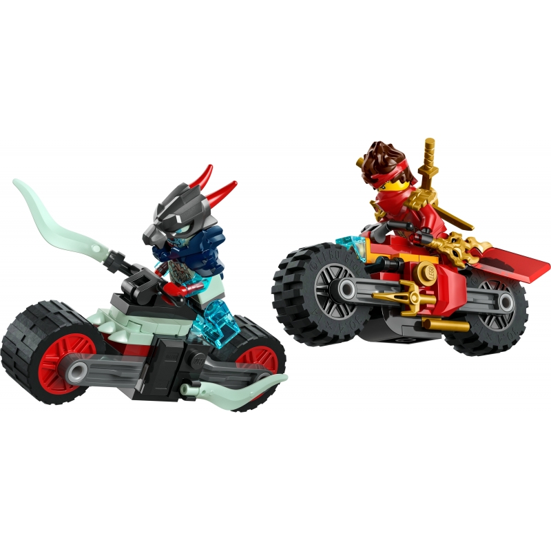 LEGO Gara di velocità sulla moto di Kai