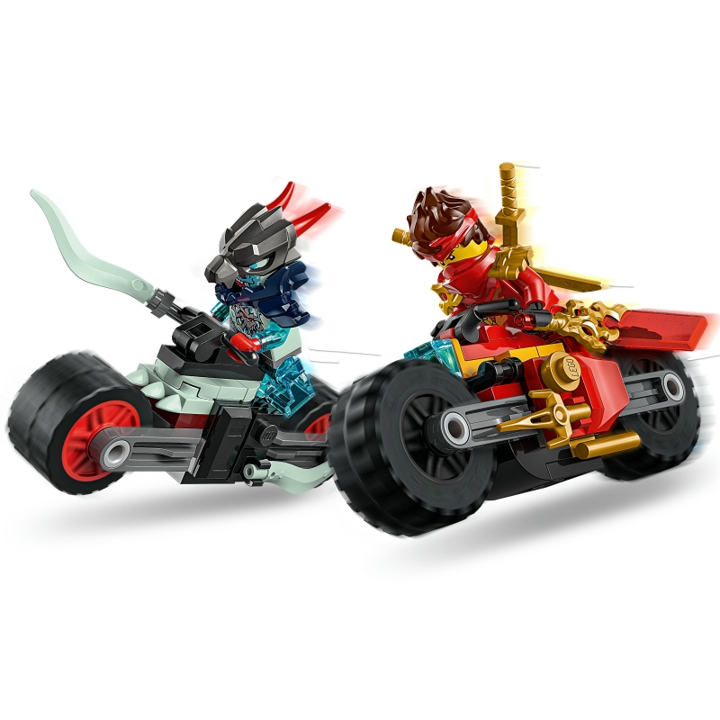 LEGO Gara di velocità sulla moto di Kai