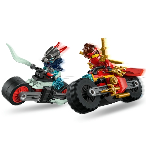 LEGO Gara di velocità sulla moto di Kai