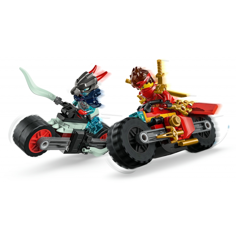 LEGO Gara di velocità sulla moto di Kai