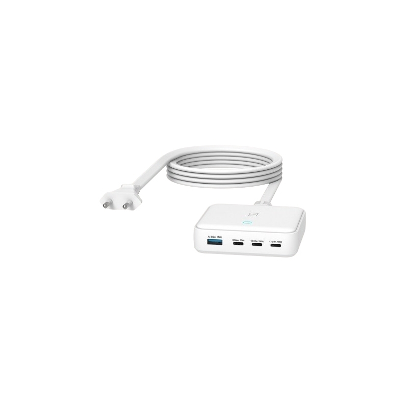Tucano MA-DEGAN100-EU-W Caricabatterie per dispositivi mobili Computer portatile, Smartphone, Tablet Bianco AC Ricarica rapida