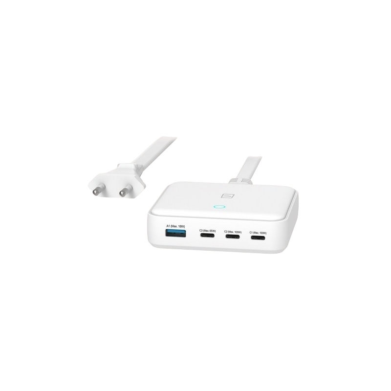 Tucano MA-DEGAN100-EU-W Caricabatterie per dispositivi mobili Computer portatile, Smartphone, Tablet Bianco AC Ricarica rapida