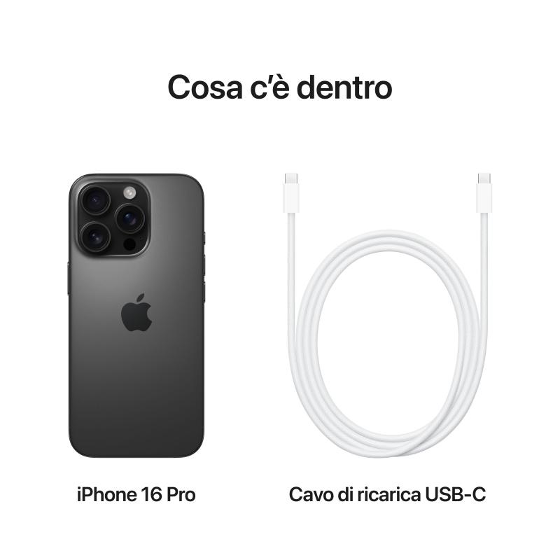Apple iPhone 16 Pro 1TB Titanio Nero