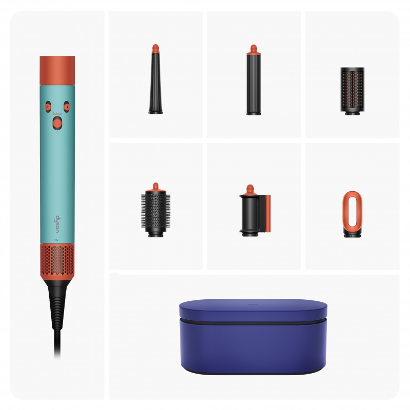 Dyson Airwrap Herramienta de peinado con múltiples accesorios Caliente Negro, Azul, Verde, Naranja 1300 W 2,675 m