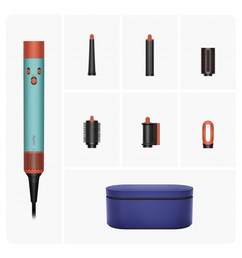 Dyson Airwrap Herramienta de peinado con múltiples accesorios Caliente Negro, Azul, Verde, Naranja 1300 W 2,675 m