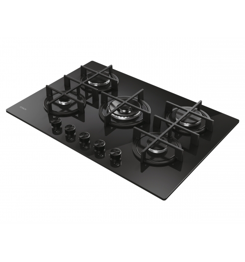 Candy CVG74WTB Nero Da incasso 75 cm Gas 5 Fornello(i)
