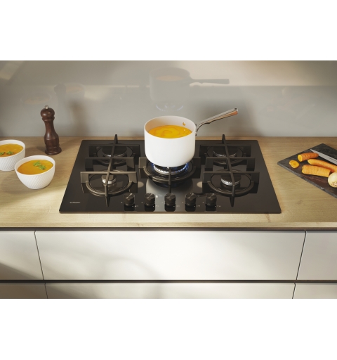 Candy CVG74WTB Black Built-in 75 cm Gas 5 zone(s)