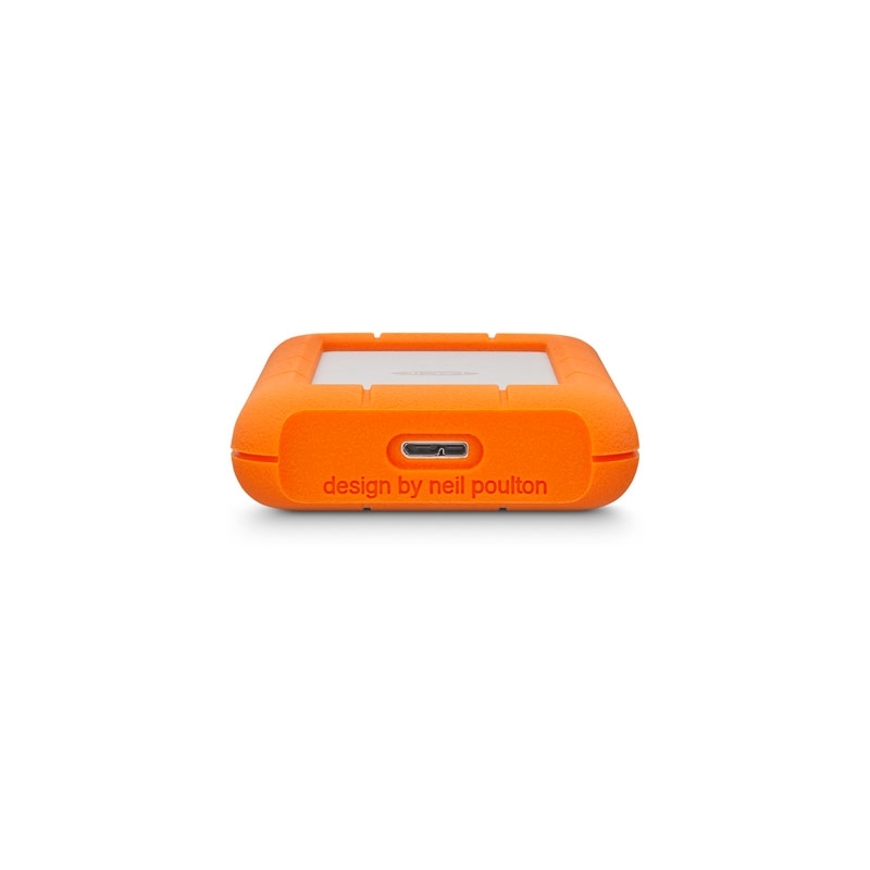 LaCie Rugged Mini disco rigido esterno 2 TB 5400 Giri min Micro-USB B 3.2 Gen 1 (3.1 Gen 1) Arancione, Argento