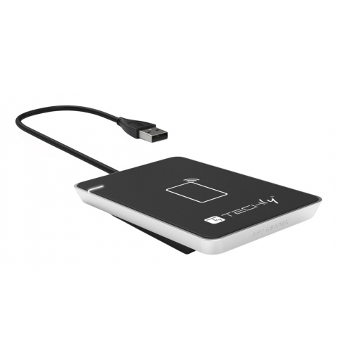 Techly I-CARD CAM-CIE RFID reader USB Black, Silver