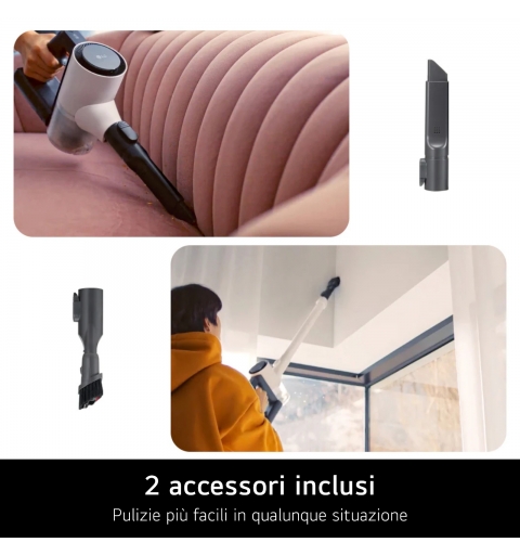 LG CordZero A9 Air, Aspirapolvere 150W, 40 min, 1 spazzola + 2 accessori, Autoportante, Corpo leggero, Calming Beige