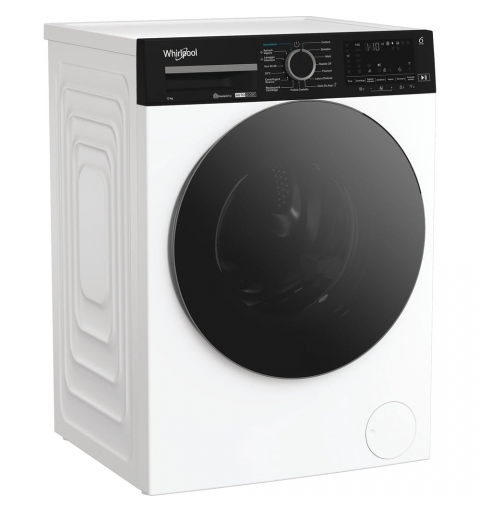 Whirlpool FRONT LOADER STD, Capacità 12kg, classe A -10%, bianco, Autodose, vapore, porta nera, Wi-Fi