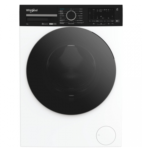 Whirlpool FRONT LOADER STD, Capacità 12kg, classe A -10%, bianco, Autodose, vapore, porta nera, Wi-Fi