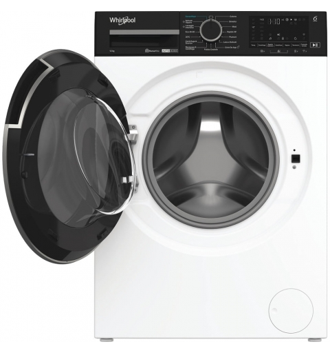 Whirlpool FRONT LOADER STD, Capacità 12kg, classe A -10%, bianco, Autodose, vapore, porta nera, Wi-Fi