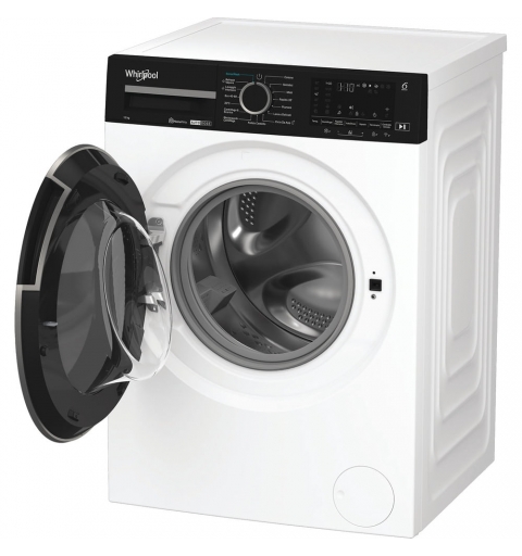 Whirlpool FRONT LOADER STD, Capacità 12kg, classe A -10%, bianco, Autodose, vapore, porta nera, Wi-Fi