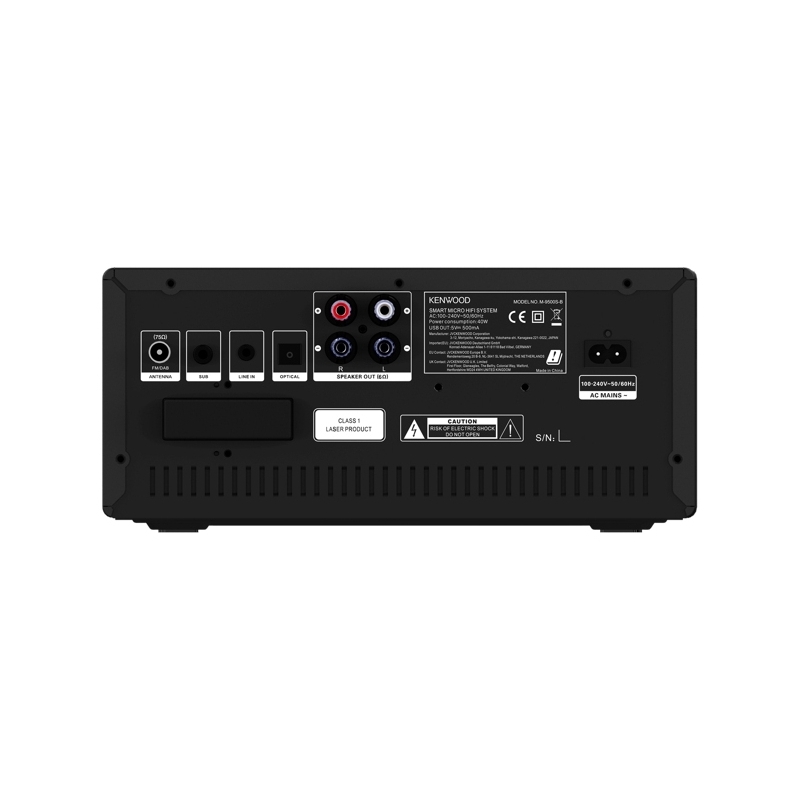 Kenwood Electronics M-9500S-B Microcadena de música para uso doméstico 100 W Negro