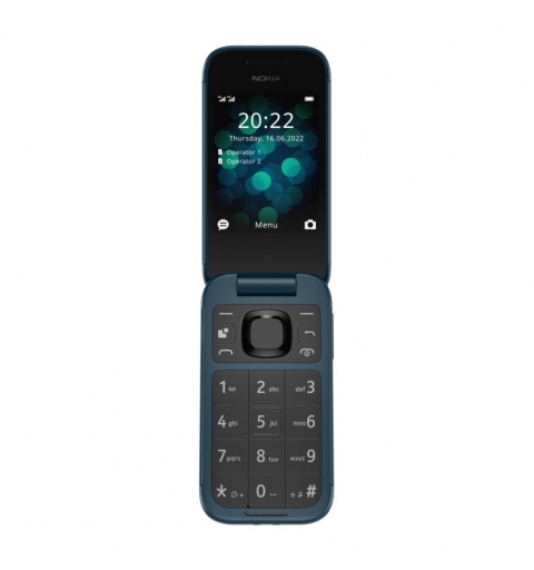 HMD Nokia 2660 Flip - 4G, VoLTE, 2,8"+1,77", 0,3MP, 48MB 128MB, Blue