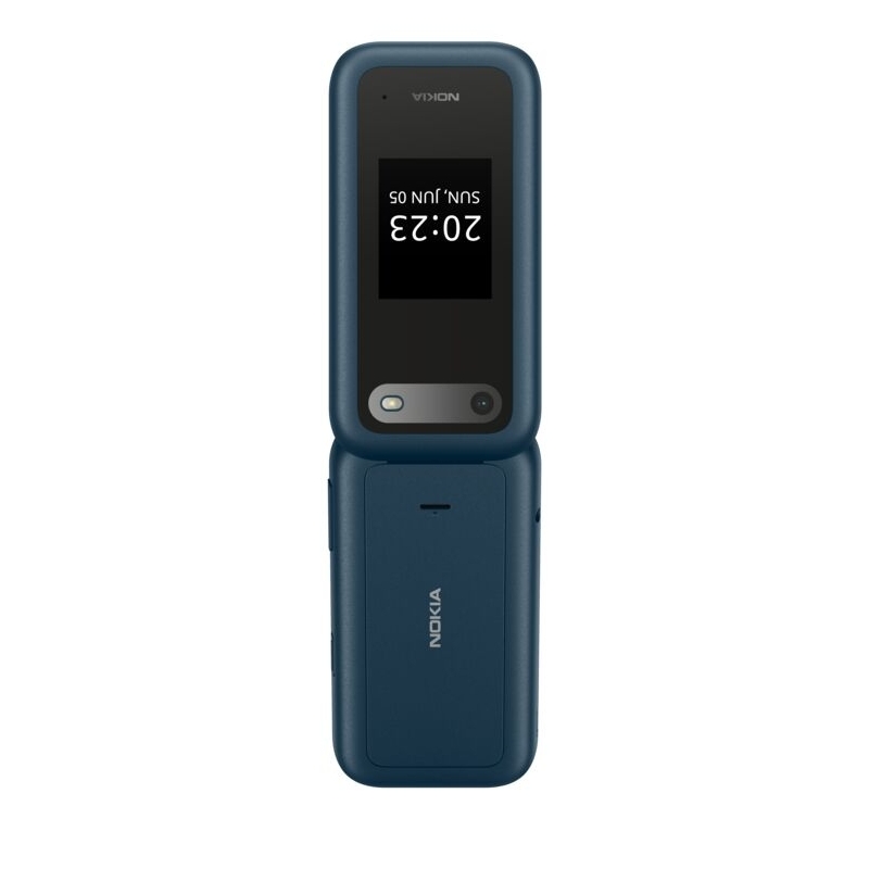 HMD Nokia 2660 Flip - 4G, VoLTE, 2,8"+1,77", 0,3MP, 48MB 128MB, Blue
