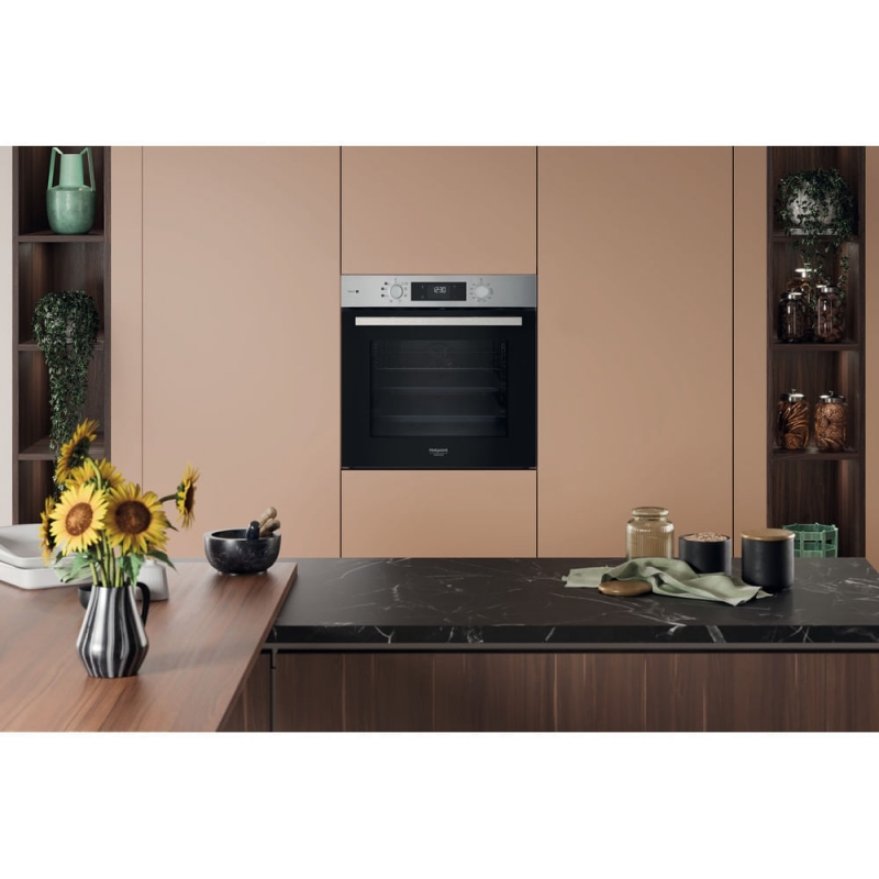 Hotpoint HAO 255HS X 71 L Black, Stainless steel