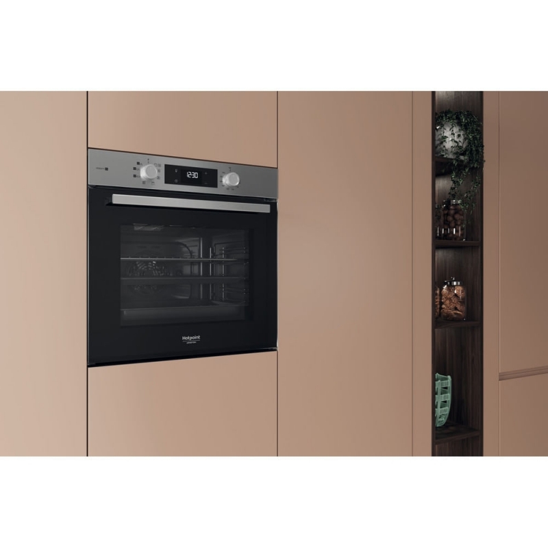 Hotpoint HAO 255HS X 71 L Black, Stainless steel