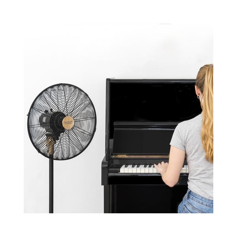 Cecotec 08233 ventilatore Nero, Legno