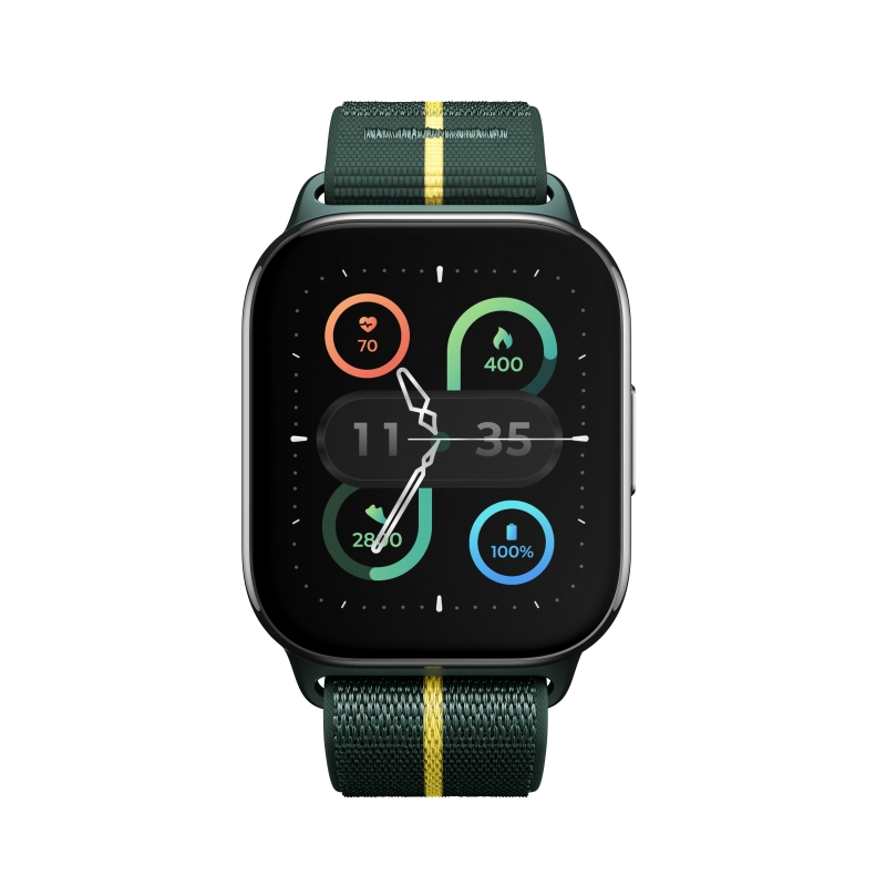 Motorola moto watch fit 4,83 cm (1.9") OLED 44.5 mm Digital Touchscreen Grün, Grau GPS