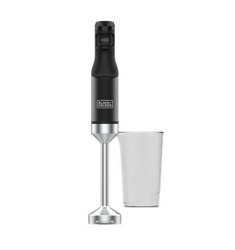 Black & Decker BXHB1501E Mélangeur par immersion 1500 W Noir, Acier inoxydable