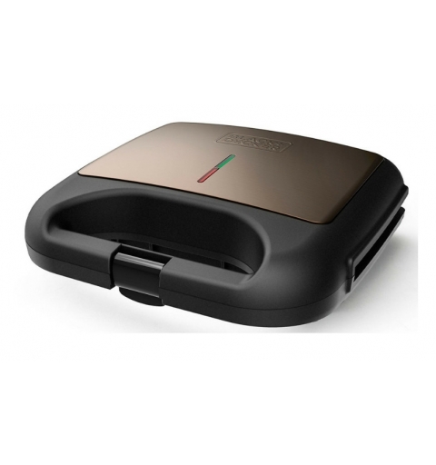 Black & Decker BXSA752E Sandwich-Toaster 750 W Schwarz, Bronze