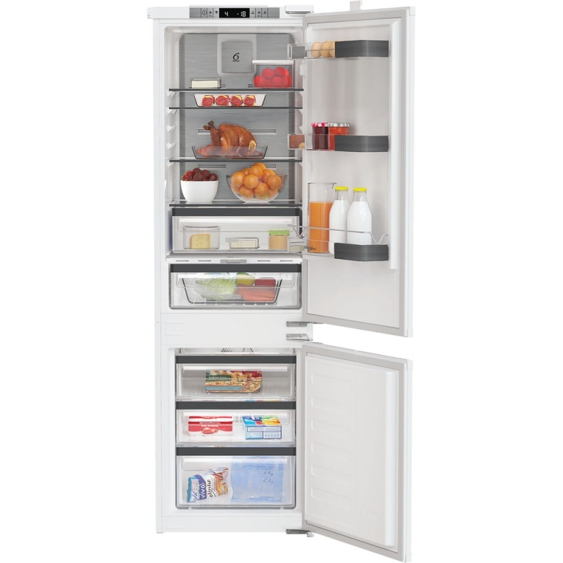 Whirlpool WHKN 3253 B4E Frigorifero combinato a incasso, Total No Frost ventilato, 55 cm, Classe E, Bianco, 38 db, h 178cm