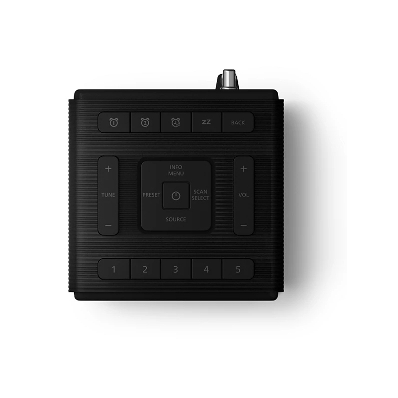 Philips TAR5100 10 despertador Reloj despertador digital Negro