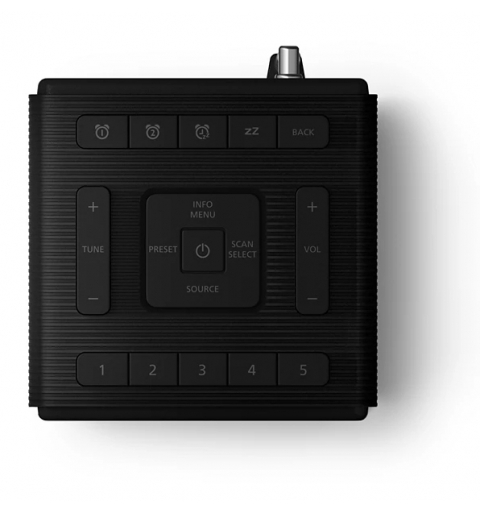 Philips TAR5100 10 despertador Reloj despertador digital Negro