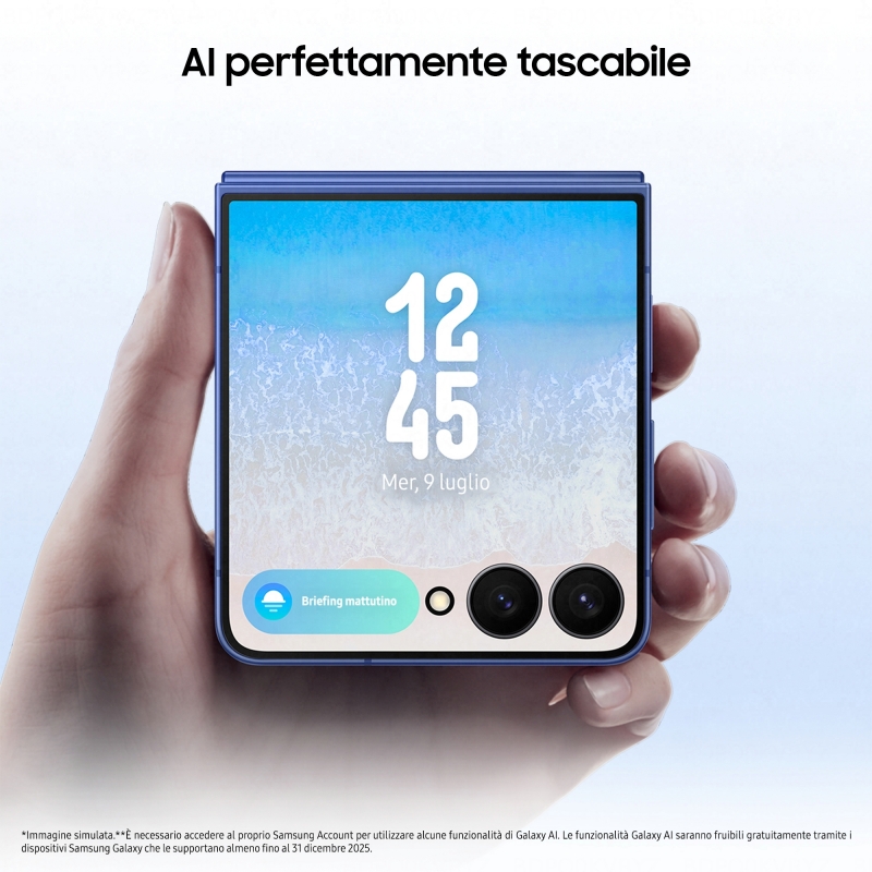 Samsung Galaxy Z Flip7 17,3 cm (6.8") 5G 12 Go 256 Go 4300 mAh Noir