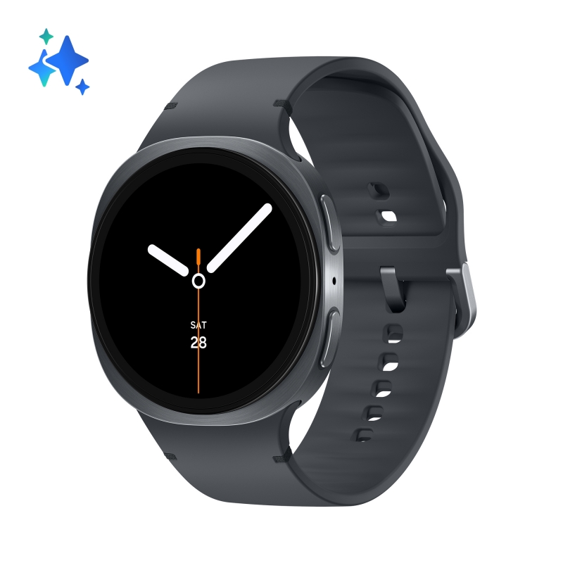 Samsung Galaxy Watch 8 3.81 cm (1.5") AMOLED 44 mm Digital 480 x 480 pixels Touchscreen Silver Wi-Fi GPS (satellite)