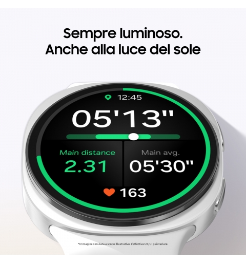 Samsung Galaxy Watch 8 3.81 cm (1.5") AMOLED 44 mm Digital 480 x 480 pixels Touchscreen Silver Wi-Fi GPS (satellite)
