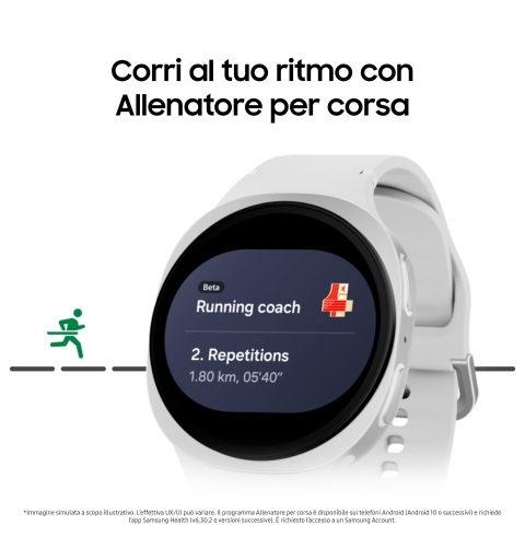 Samsung Galaxy Watch 8 3.81 cm (1.5") AMOLED 44 mm Digital 480 x 480 pixels Touchscreen Silver Wi-Fi GPS (satellite)