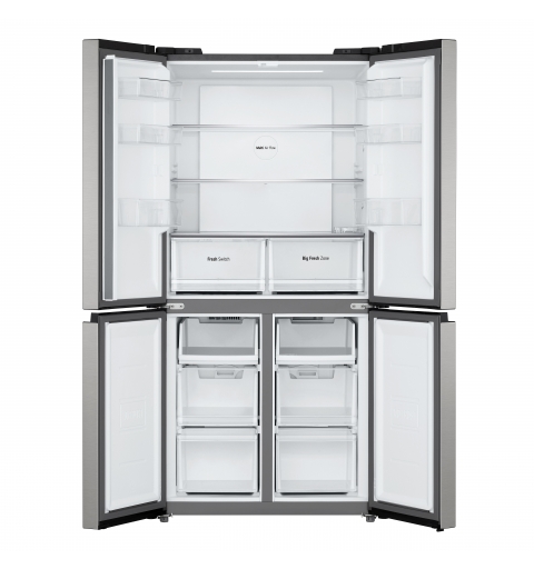 LG GMM41MSBEM Side-by-Side Kühlkombination Freistehend 474 l E Silber
