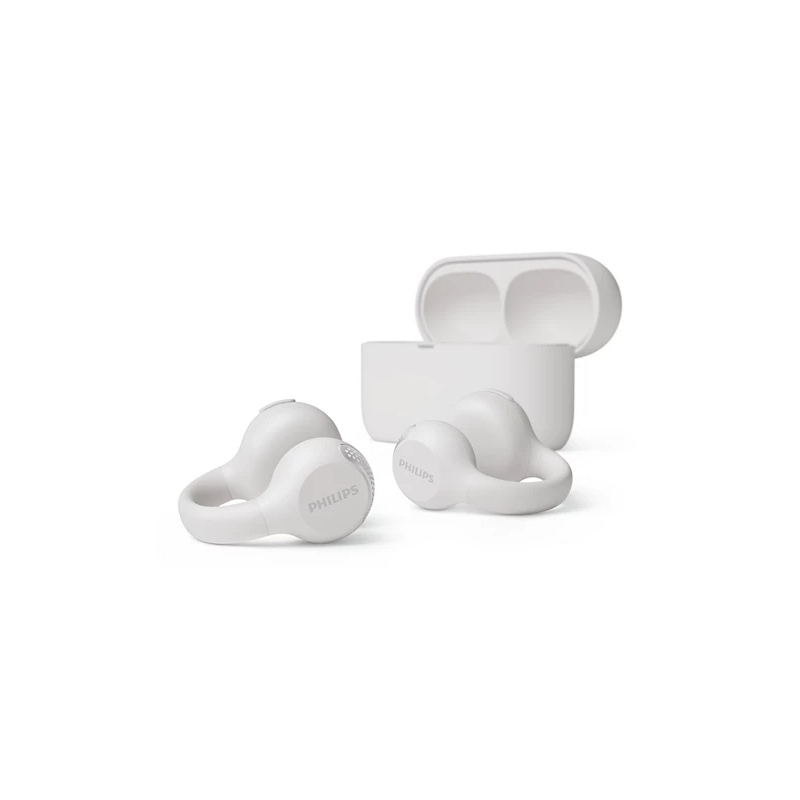 Philips 2000 series TAQ2000WT Auricolare True Wireless Stereo (TWS) clip auricolare, A orecchio aperto Musica e Chiamate