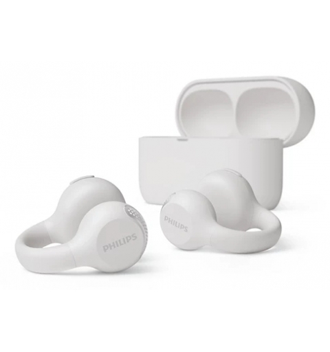 Philips 2000 series TAQ2000WT Auricolare True Wireless Stereo (TWS) clip auricolare, A orecchio aperto Musica e Chiamate