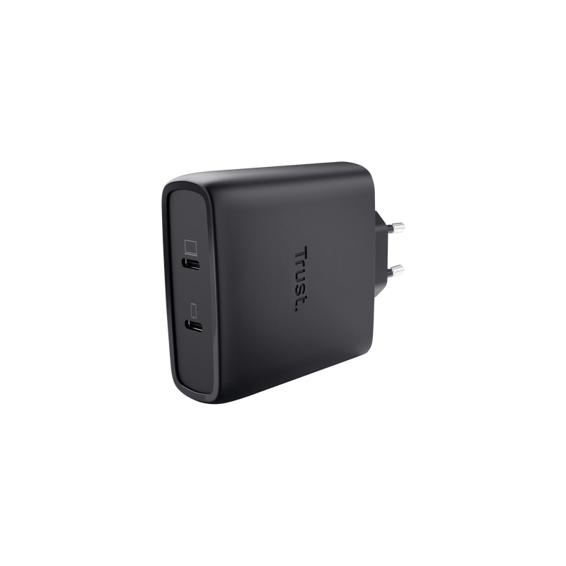 Trust Maxo Cargador GaN USB-C de 2 puertos de 100 W - Blanco