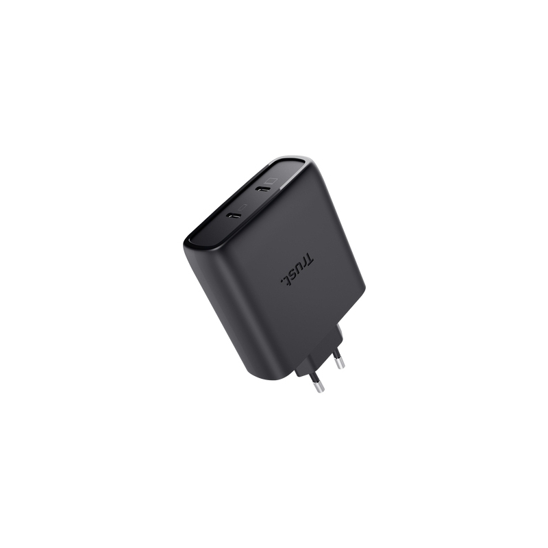 Trust Maxo Cargador GaN USB-C de 2 puertos de 100 W - Blanco