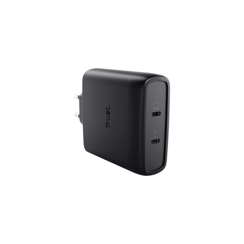 Trust Maxo Cargador GaN USB-C de 2 puertos de 100 W - Blanco