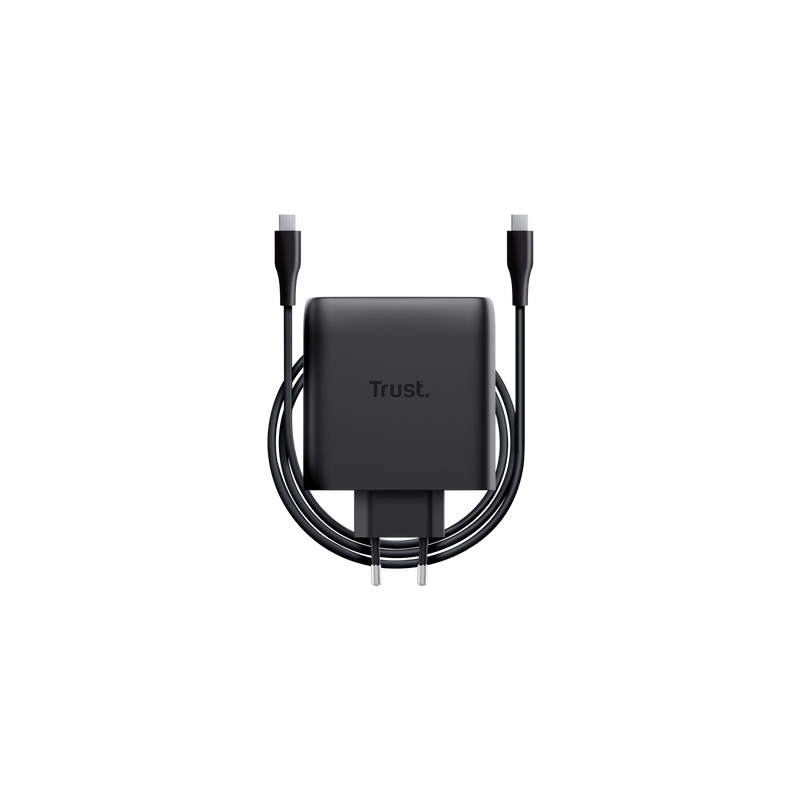 Trust Maxo Cargador GaN USB-C de 2 puertos de 100 W - Blanco