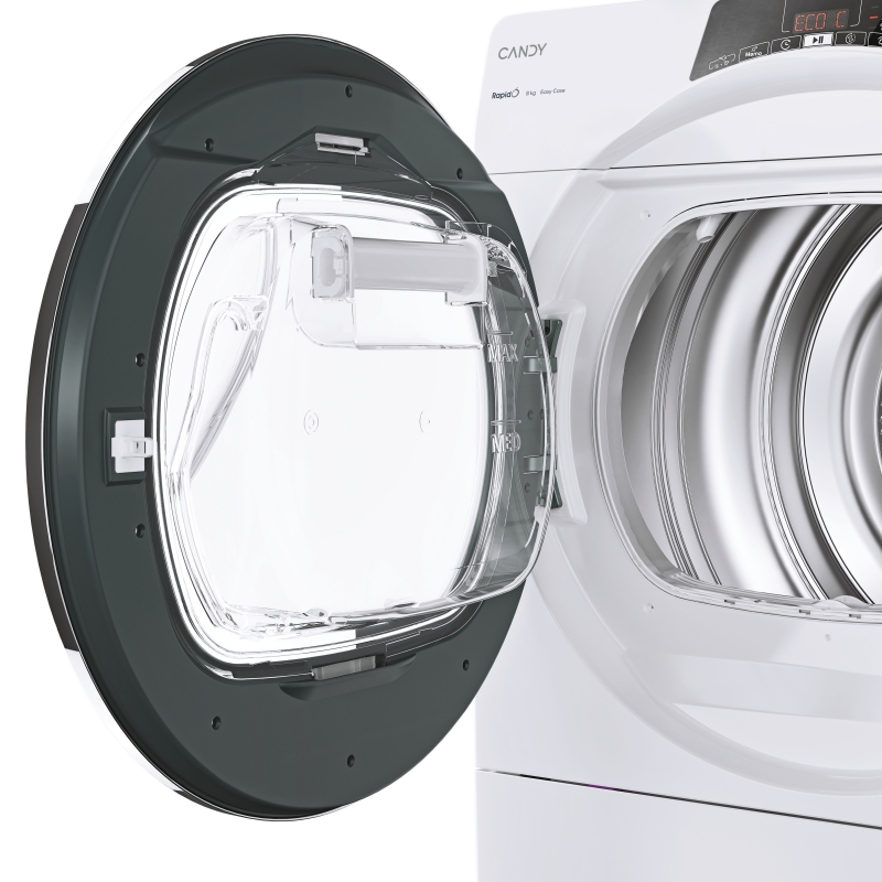 Candy RapidÓ ROE H8A2TCEX-S sèche-linge Pose libre Charge avant 8 kg Blanc