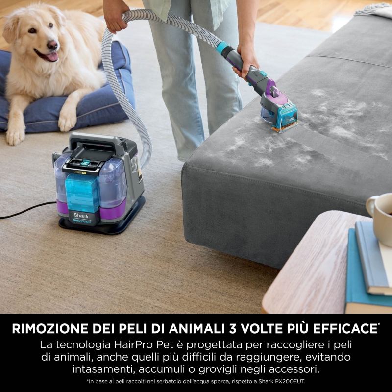 Shark PX250EUT carpet cleaning machine Walk-behind Interim Black, Blue, Yellow