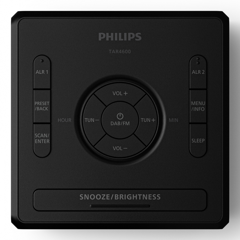 Philips TAR4600 10 sveglia Sveglia digitale Nero
