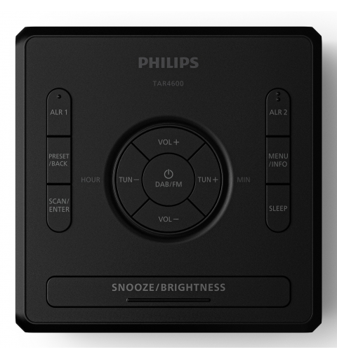 Philips TAR4600 10 sveglia Sveglia digitale Nero