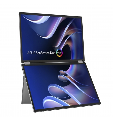 ASUS ZenScreen Duo OLED MQ149CD écran plat de PC 35,6 cm (14") 1920 x 1200 pixels WUXGA Argent